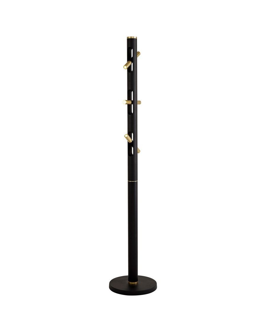 Image for Floor Lamp, 6 x 2W LED, 3000K, 1680lm, Sand Black, Gold