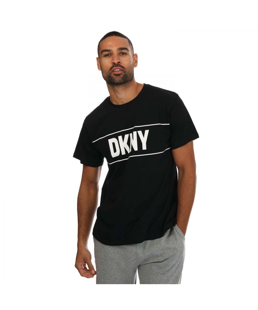 DKNY Chargers lounge T-shirt voor heren, zwart