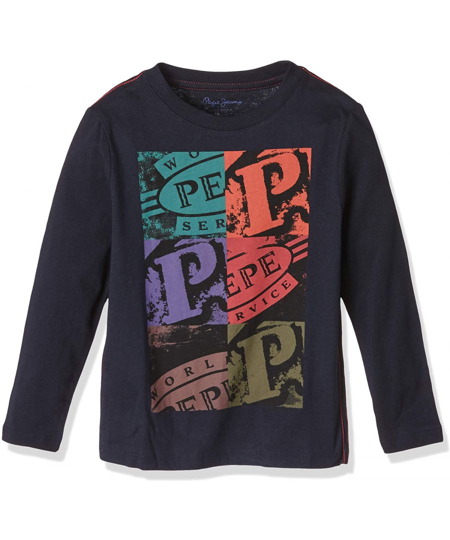 Image for Pepe Jeans Boys Ramon T-Shirt in Navy