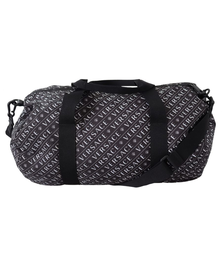 Image for Versace Black Nylon Travel Bag
