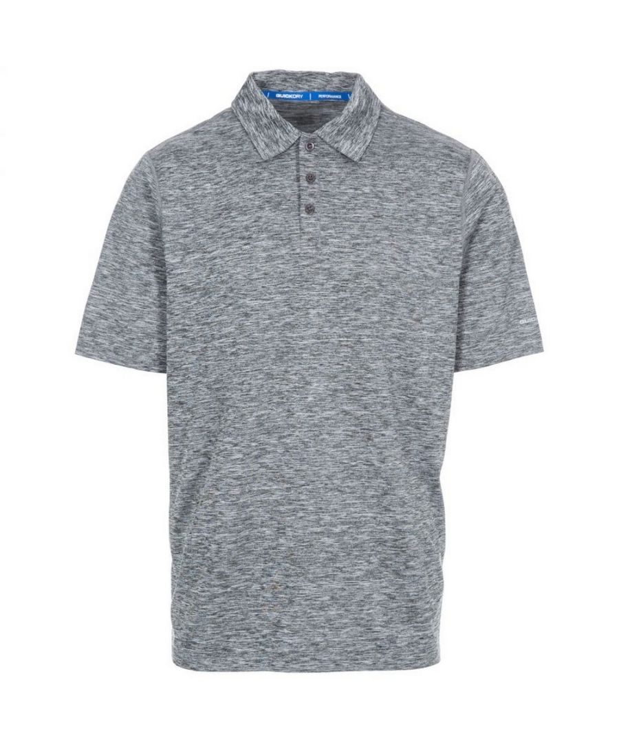 Image for Trespass Mens Monocle Quick Dry Polo Top (Flint)