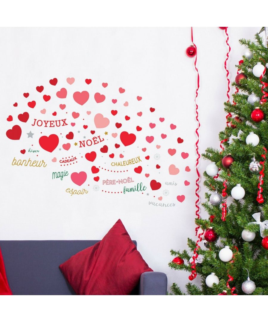 - A wonderful wall stickers decoration set for a wonderful Christmas and winter holiday season. \n- This product is easy to apply and will not leave stains on walls when removed.\n- If applied on wallpaper the sticker will NOT be REMOVABLE. \n- Can be applied on laminated surfaces, but might cause damage when removed. \n- This is a combination of 2 products it is not a whole product in one label. The package contains 2 sheets of 30 x 60 cm.