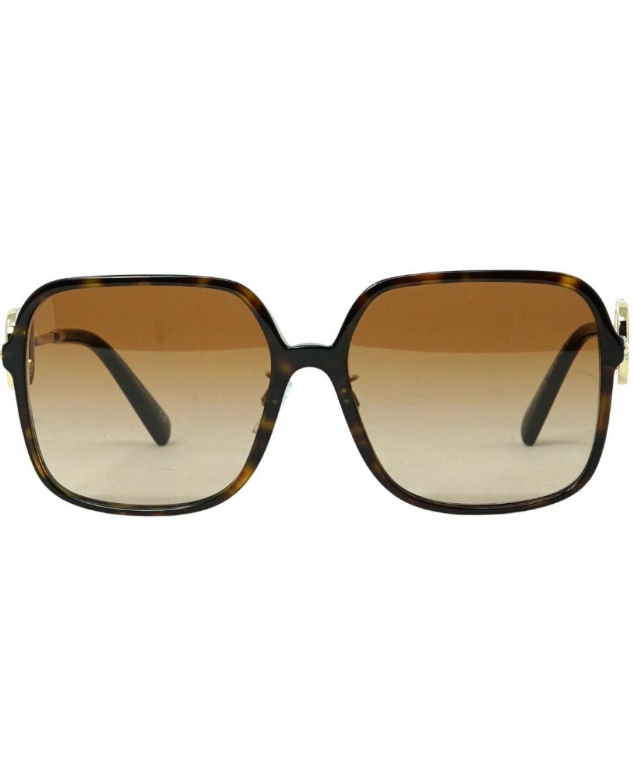 Valentino Square Womens Havana Brown Gradient VA4101  VA4101 are a elegant square style crafted from lightweight acetate. The integrated nose pads and plastic temple tips provide all day comfort. Valentino logo features on the slender temples for brand authenticity