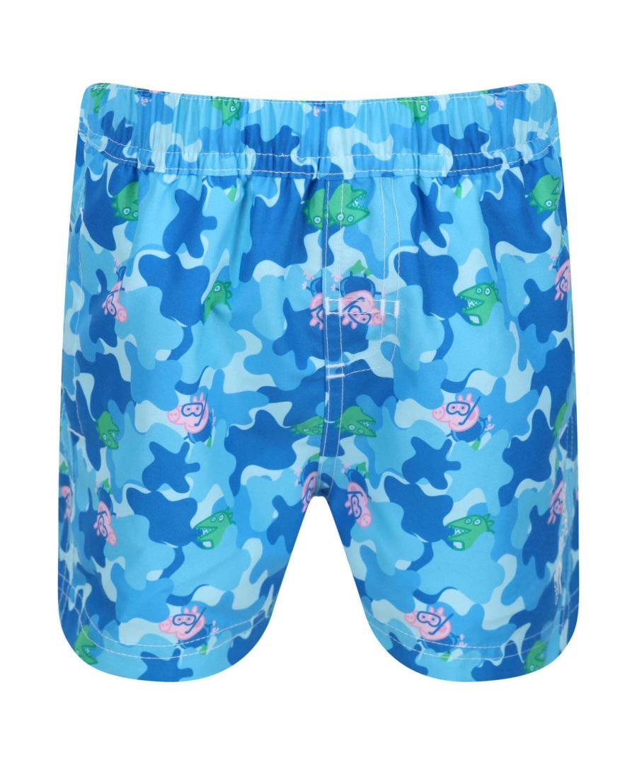 Image for Regatta Baby Peppa Pig Camo Swim Shorts (Cool Aqua)