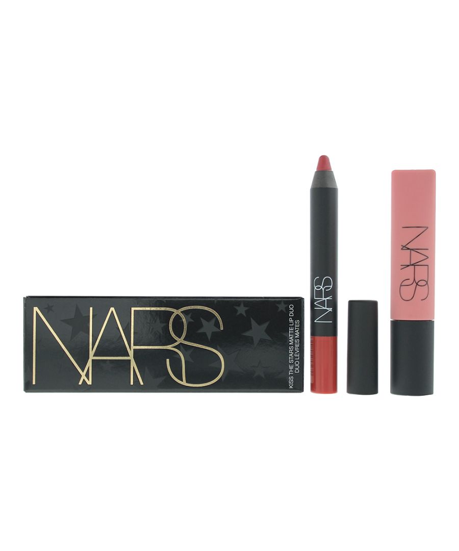 NARS Kiss The Stars 2 Piece Gift Set contains an iconic shade for Dolce Vita. The Velvet Matte Lip Pencil and Air Matte Lip Colour provide a lightweight feel on your lips, with a soft focus creamy finish. These full sized products are the perfect duo for an every day look.
