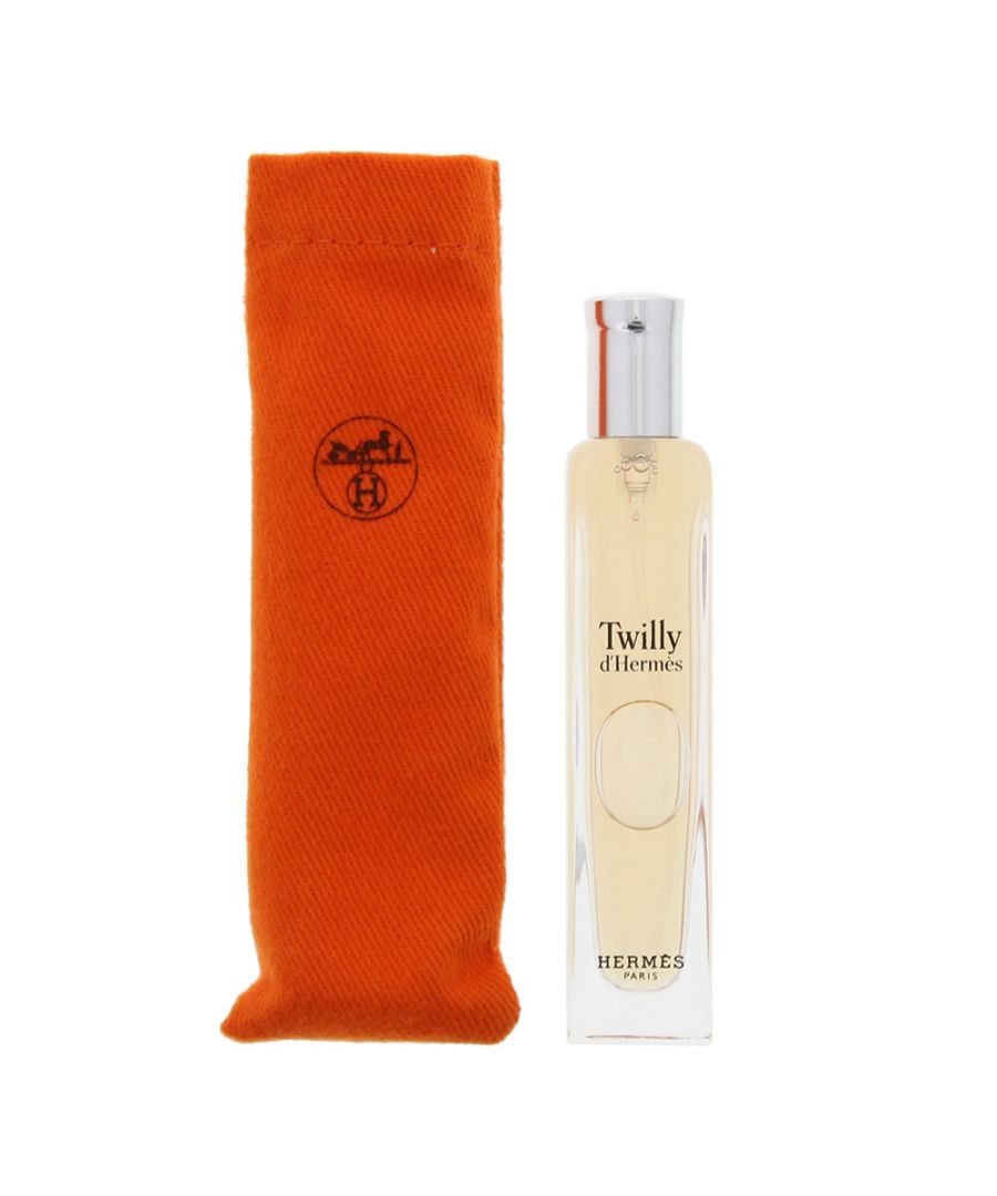 Twilly d'Hermès is a Floral fragrance for women, which was created by Christine Nagel, and launched in 2017 by Hermès. The fragrance has top notes of Ginger, Bitter Orange and Bergamot which sit on a gorgeous white floral heart of Tuberose, Orange Blossom and Jasmine. In the base of the fragrance are notes of Sandalwood and Vanilla. The fragrance is fresh, clean and unique, developing from a sweet ginger, to a floral and eventually a creamy sweet Sandalwood scent.