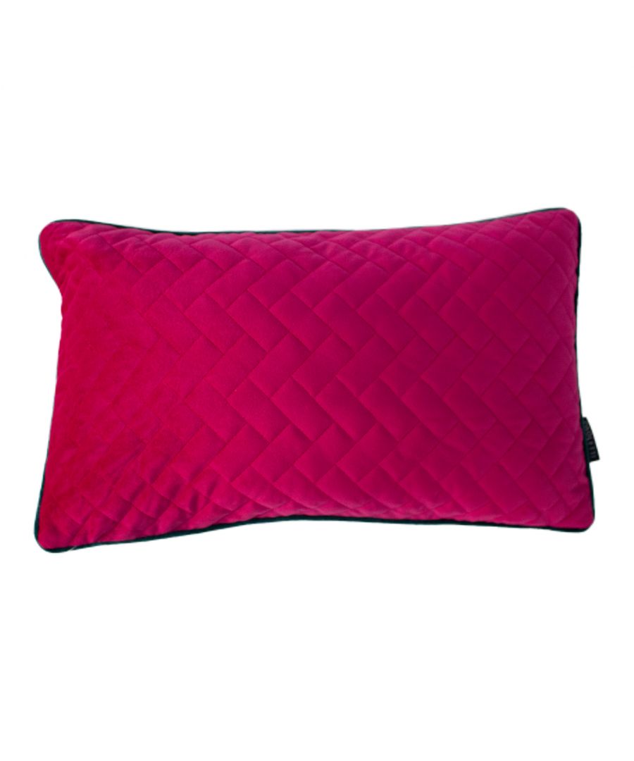 Riva Home Tetris 30X50 Poly Cushion Hpnk/Teal - Multicolour Polyester Size One