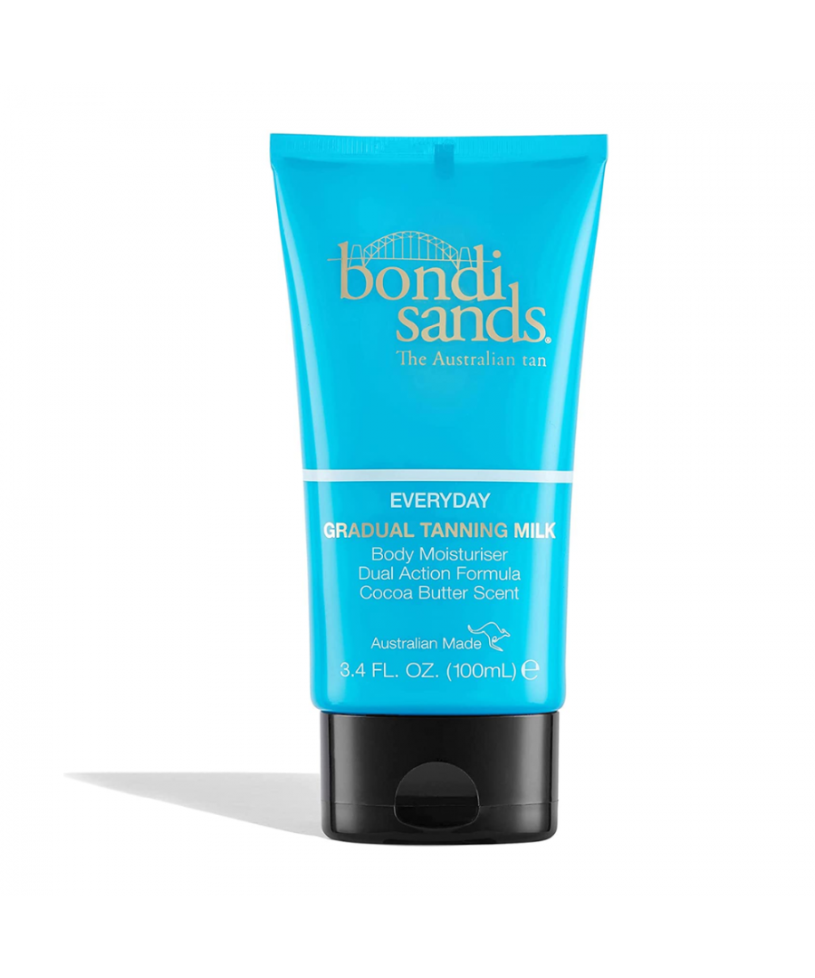 Bondi Sands Gradual Tanning Milk with innovative dual action formula hydrates and nourishes your skin while giving you a golden glow all year round. Enriched with Aloe Vera, Vitamin E and a delicious Cocoa Butter scent this tanning milk is perfect for everyday use.