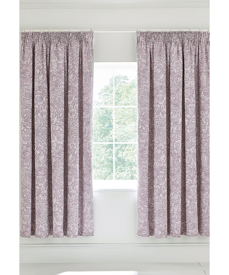 Avery takes its cue from tropical Japanese flowers and features an illustrative floral design in a softly textured jacquard weave. The beautiful pattern and soft colourway evoke a sense of romance. Add the co-ordinating lined curtains to complete the look. Fully Lined. Made in China.