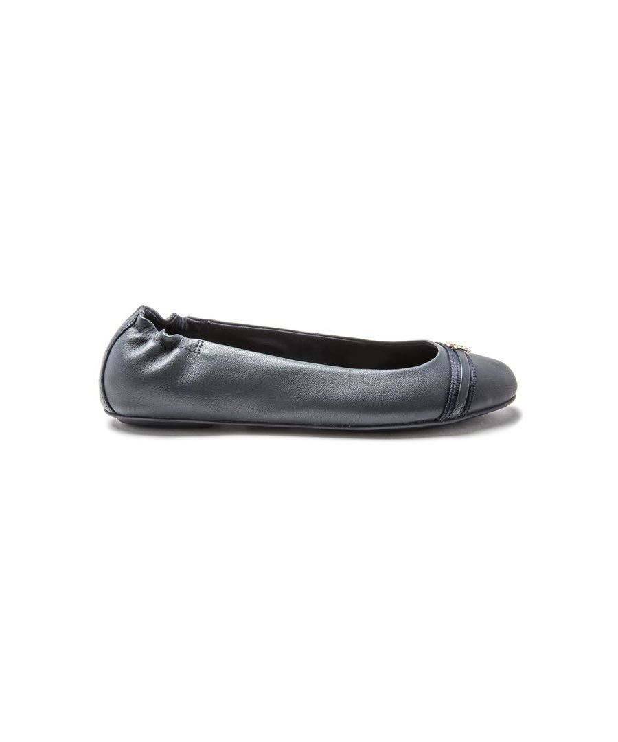 Tommy Hilfiger Flexible Leather Ballerina Shoes