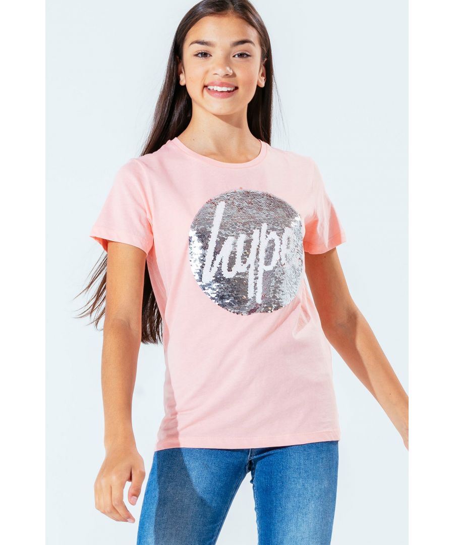 Image for Hype Rose Gold Sequin Kids T-Shirt