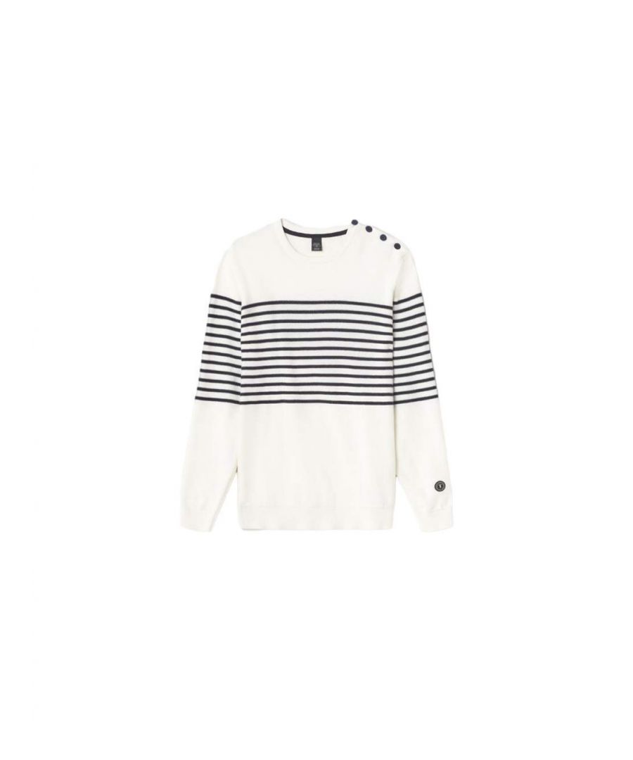 Le Temps Des Cerises Gestreept sweatshirt voor heren