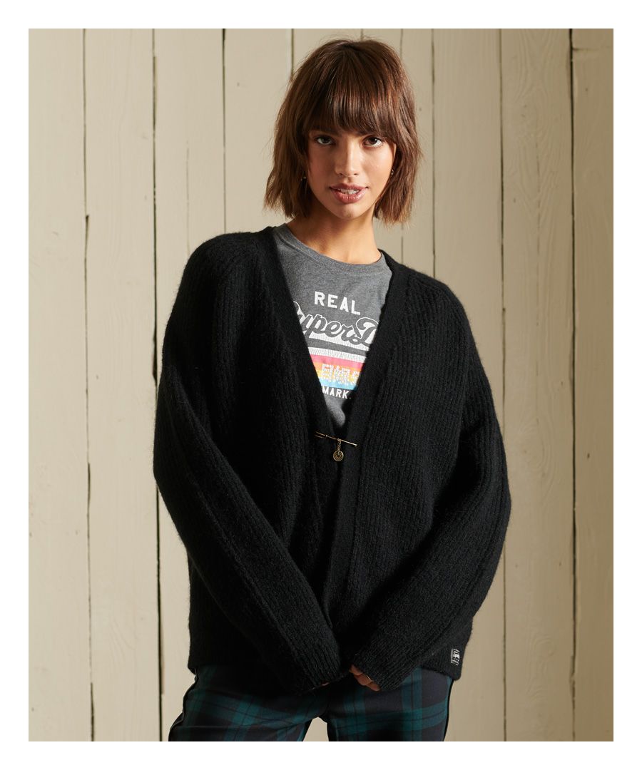 Superdry Vest van alpacawolmix