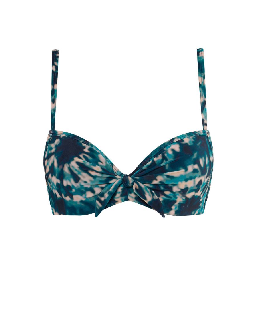 marlies dekkers Swim voorgevormde push-up bikinitop Lotus blauw/ecru
