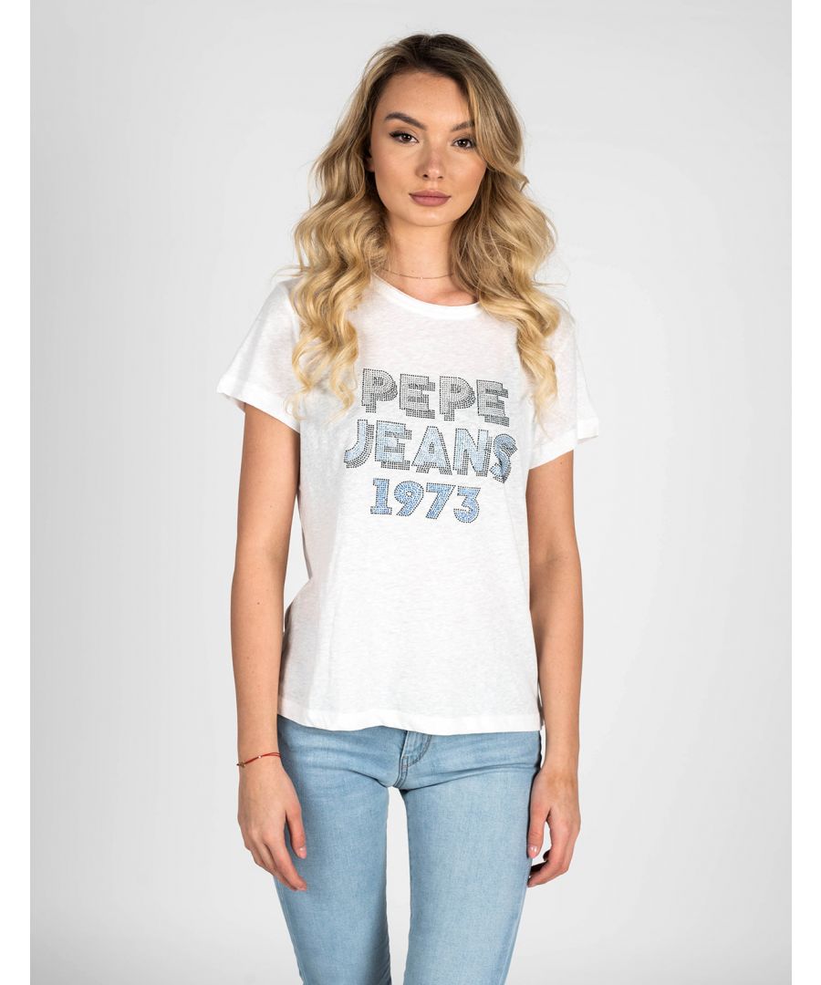 Pepe Jeans T-Shirt Bibiana Vrouw Wit