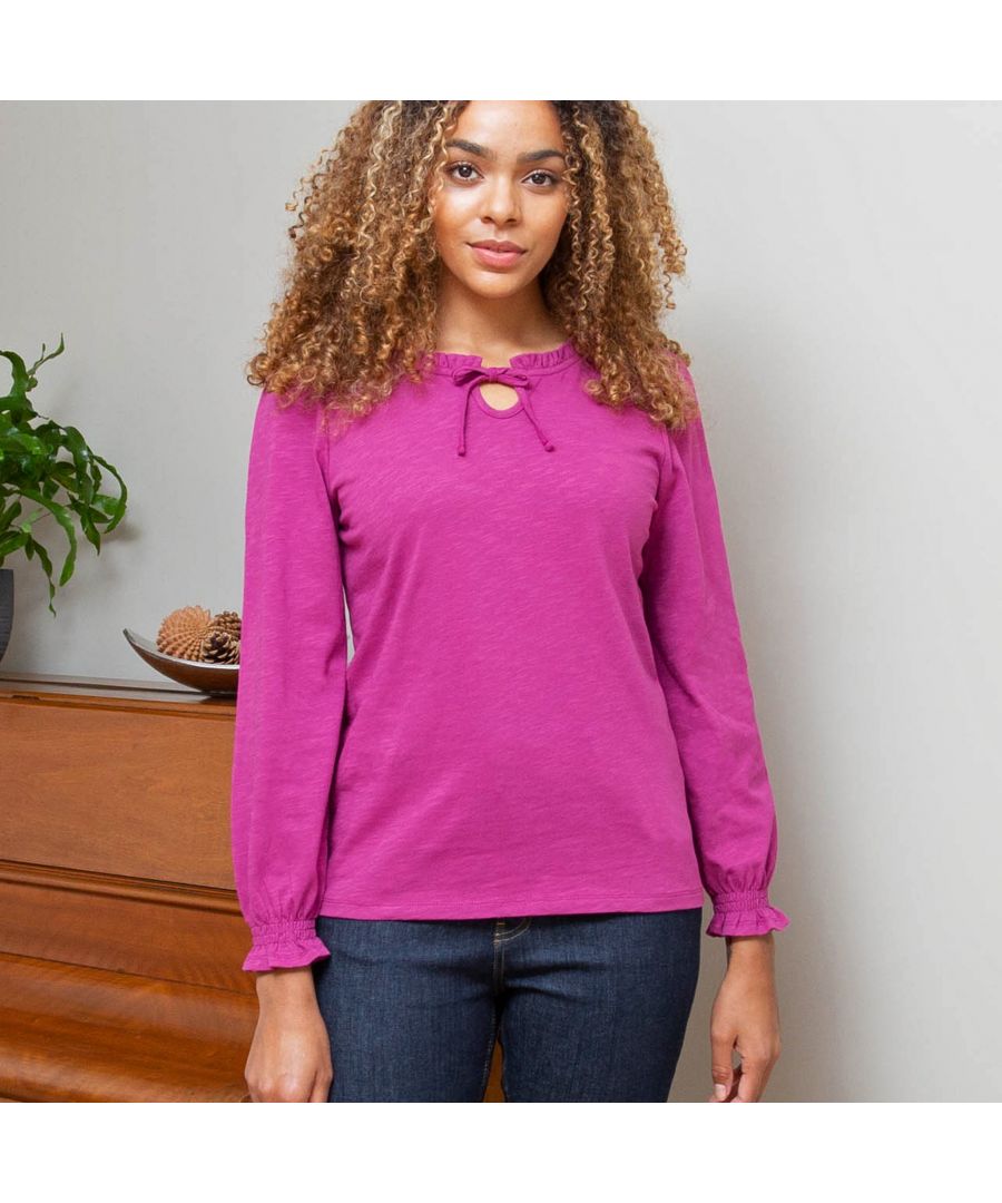 Kite Clothing Womens Abbas Blouse Berry - Pink Cotton - Size 16 UK