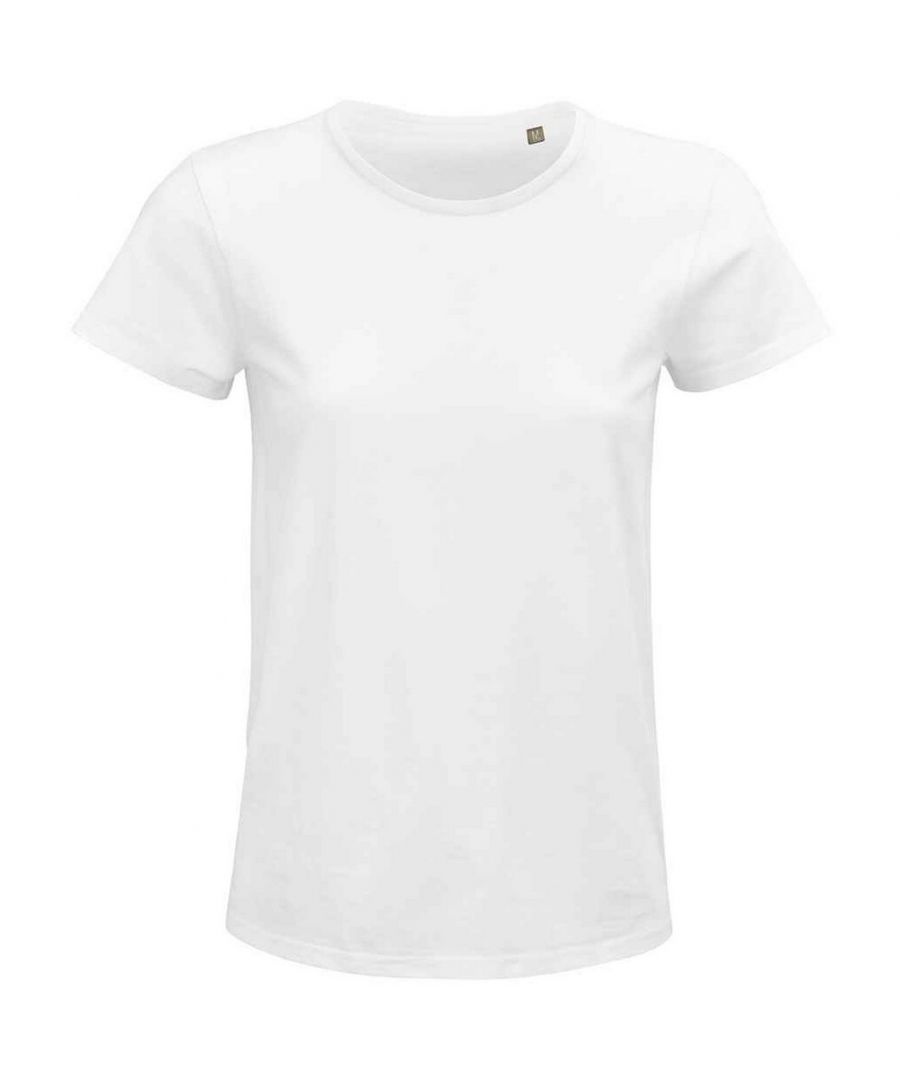 SOLS Womens/Ladies Crusader Organic T-Shirt (White) - Size Medium