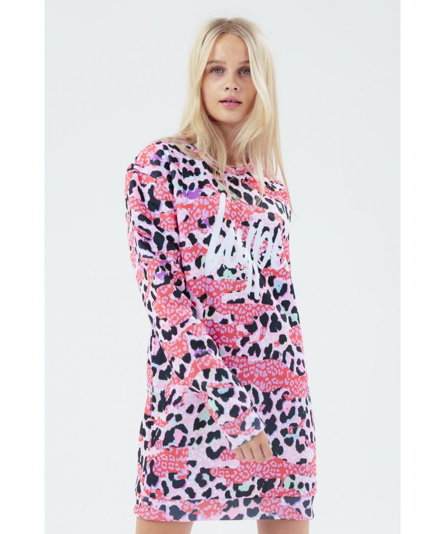 Image for Hype Leopard Camo Sweat Kids Dress
