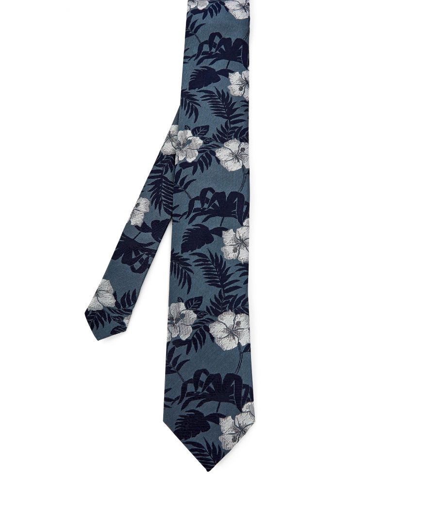 Image for Ted Baker Cava Floral Silk Tie, Blue