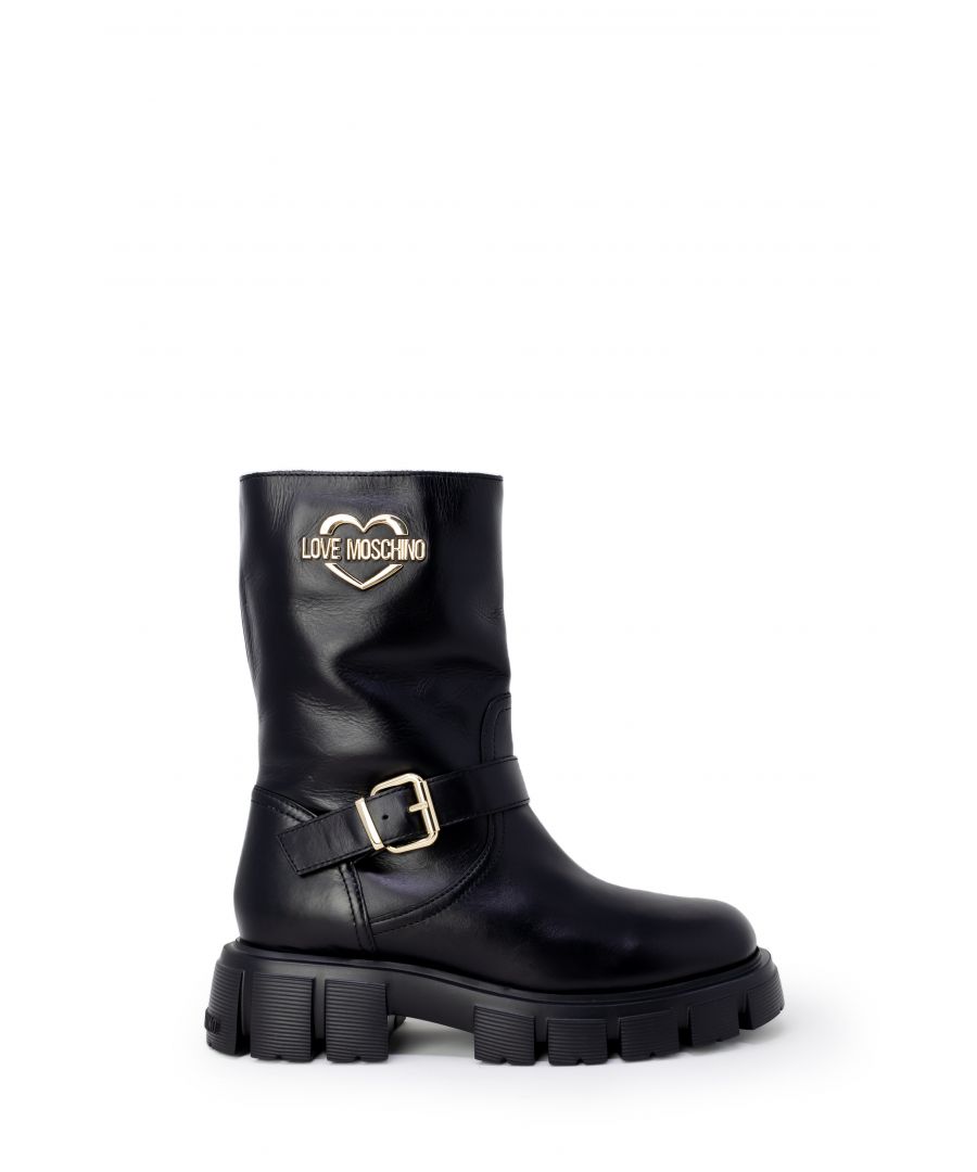 Brand: Love Moschino   Gender: Women   Type: Boots   Color: Black   Season: Fall/winter  -100% leather • Material: leather