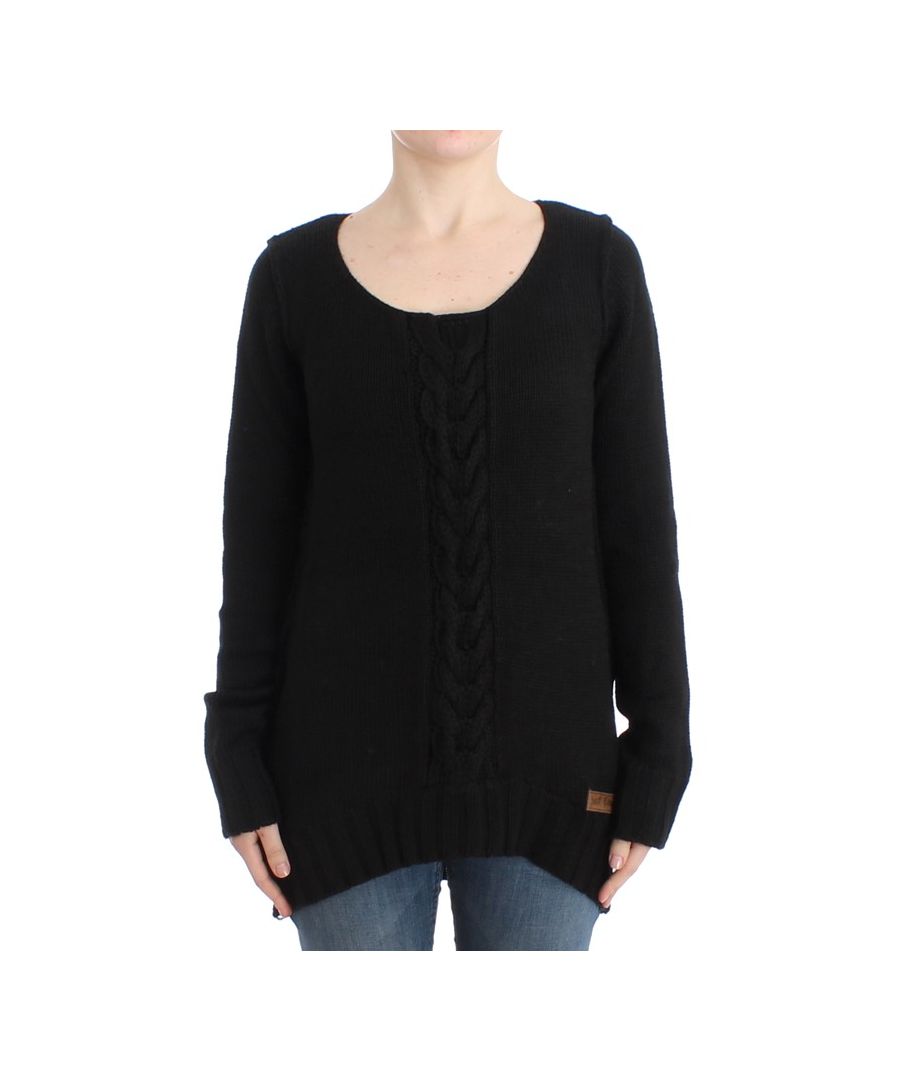Image for Cavalli Black knitted wool sweater