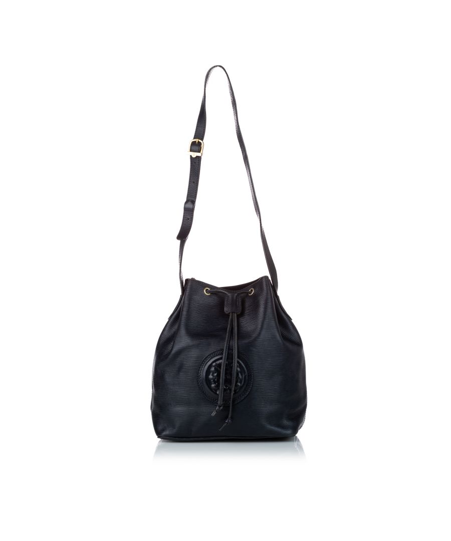Image for Vintage Fendi Mon Tresor Leather Bucket Bag Black