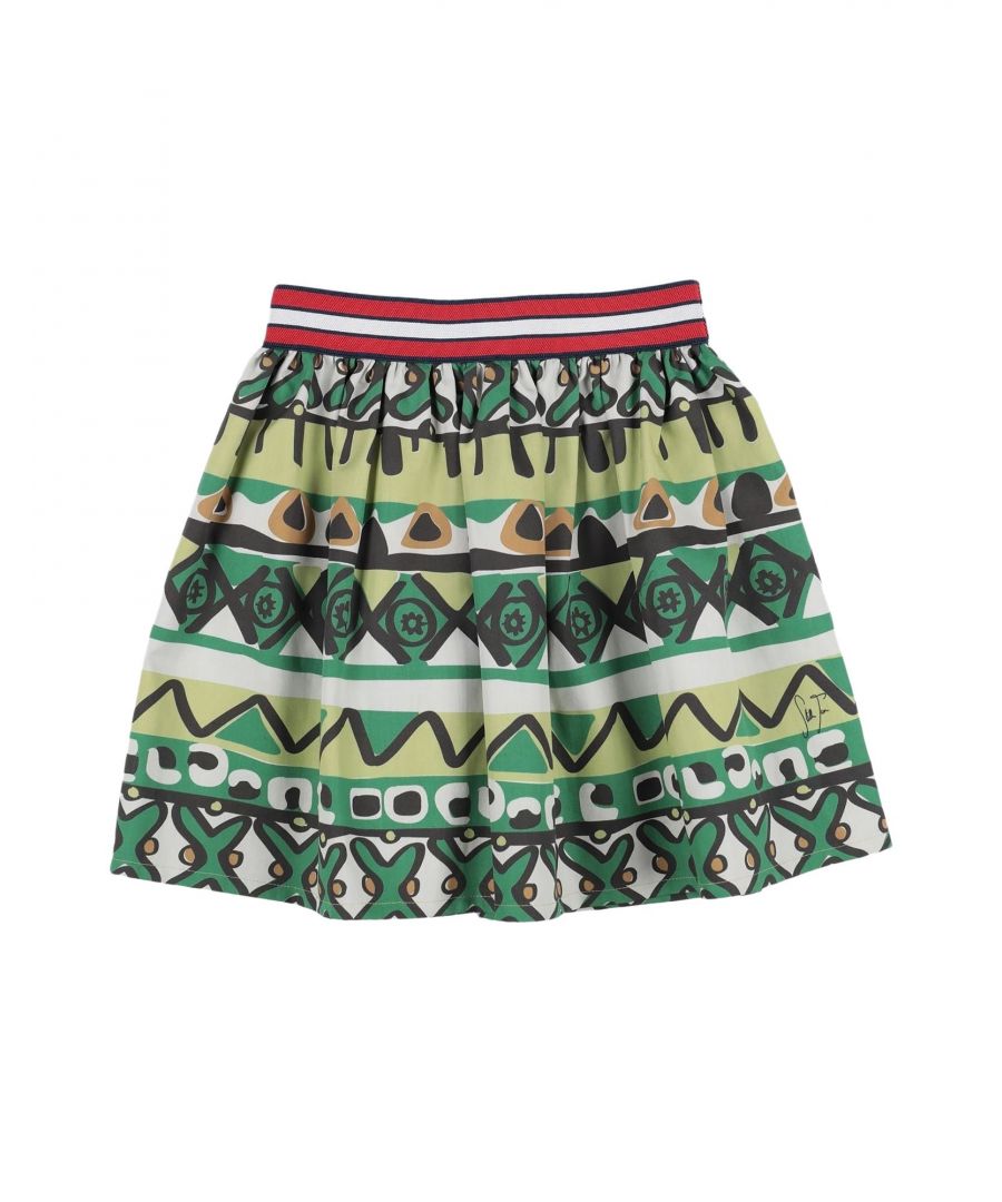 Image for Stella Jean Girls' Cotton Skirt in Green