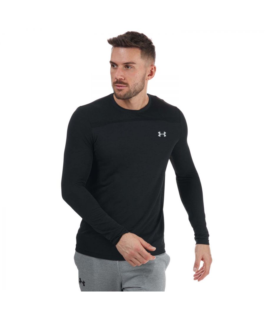 Image for Men's Under Armour UA Seamless Long Sleeve T-Shirt in Black