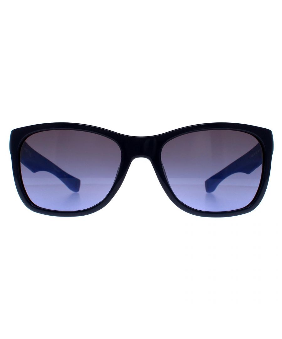 Lacoste Square Unisex Blue  Smoke Grey L662S  Sunglasses are a funky fresh wayfarer style in bright colours but still with the technical excellence you expect from a brand like Lacoste. Here they feature a magnetic telescopic temples that can join together when extended to give a neckband!