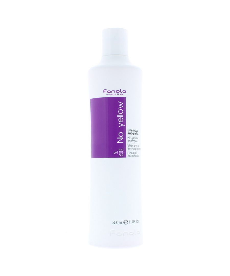 No Yellow Shampoo is designed for grey superlightened or decoloured hair. Its strong violet pigment tones down unwanted yellow light blonde or streaked hair. Hair is left streak free smooth and with a satin finish.