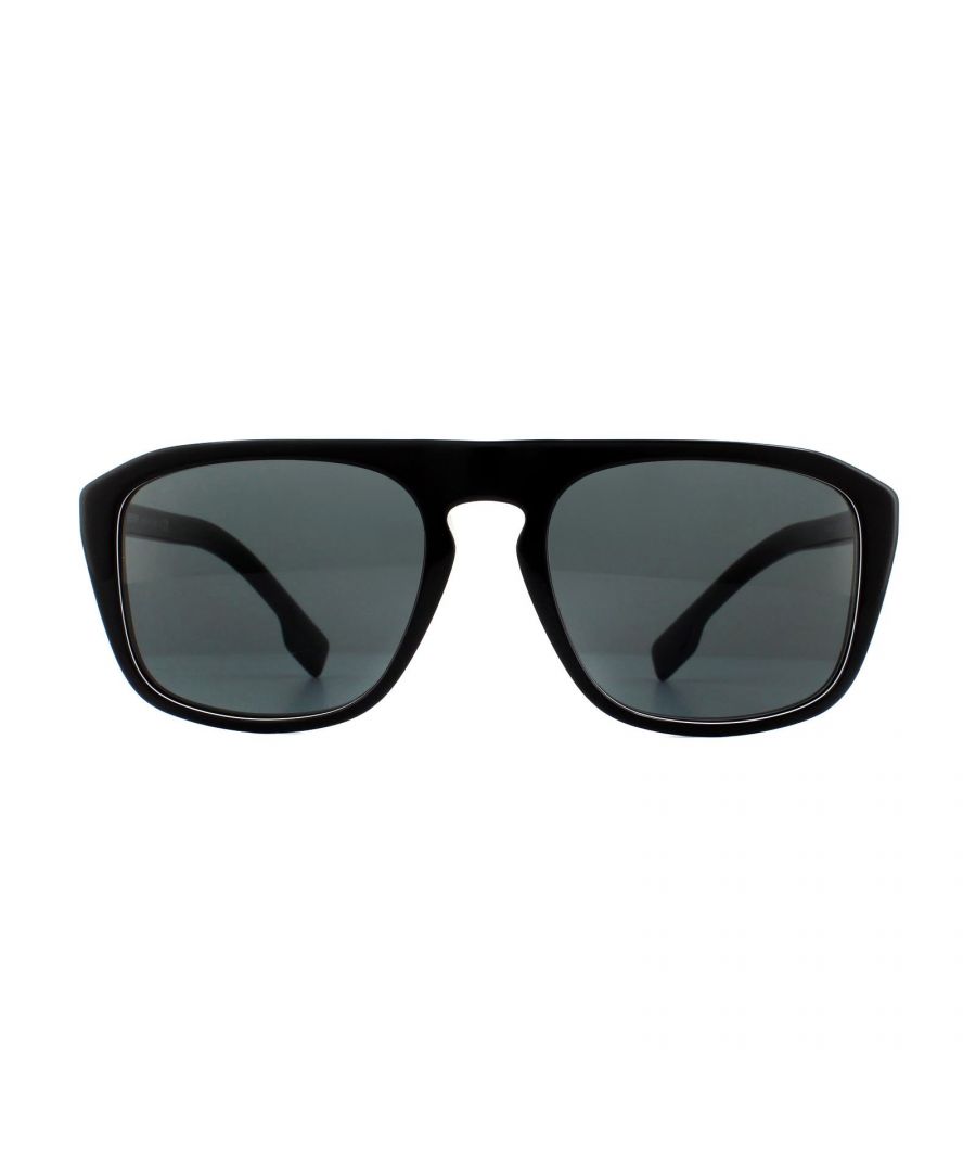 Image for Burberry Sunglasses BE4286 379887 Check Multilayer Black Grey