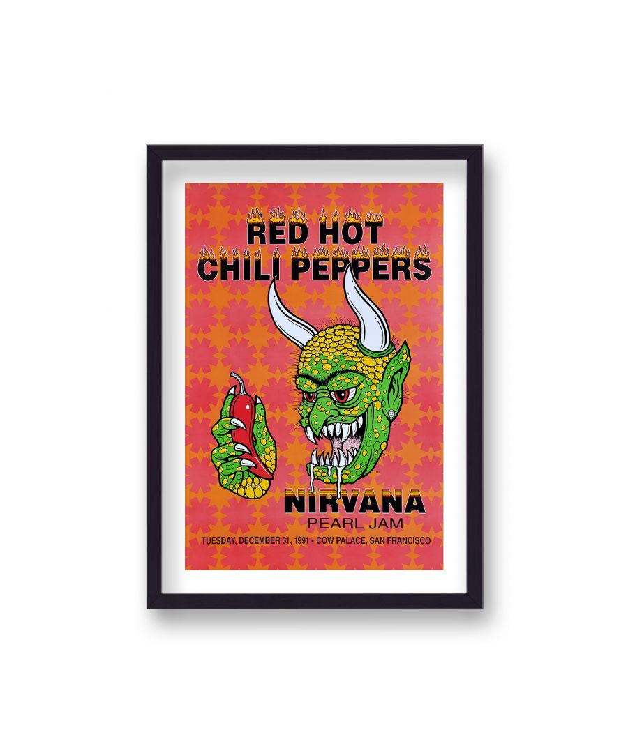 Image for Red Hot Chili Pepper Nirvana Pearl Jam Vintage Concert Poster