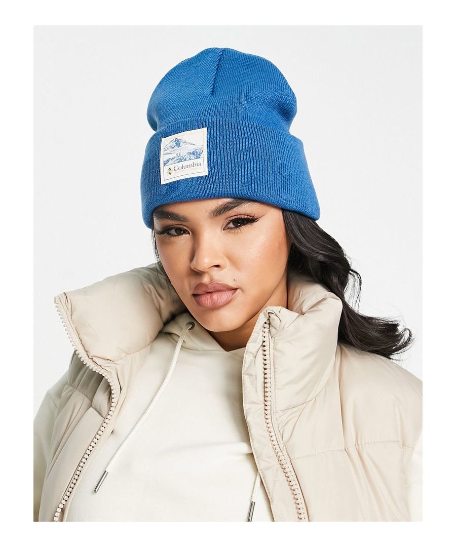 Accessories by Columbia Put a lid on it Domed crown Logo patch detail Turn-up brim  Sold By: Asos