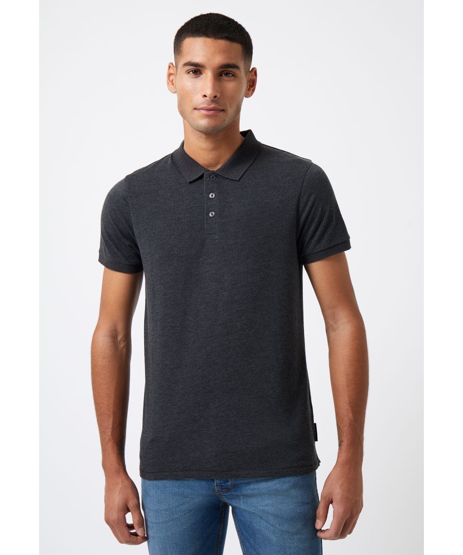 Piqué Oxford-poloshirt met korte mouwen