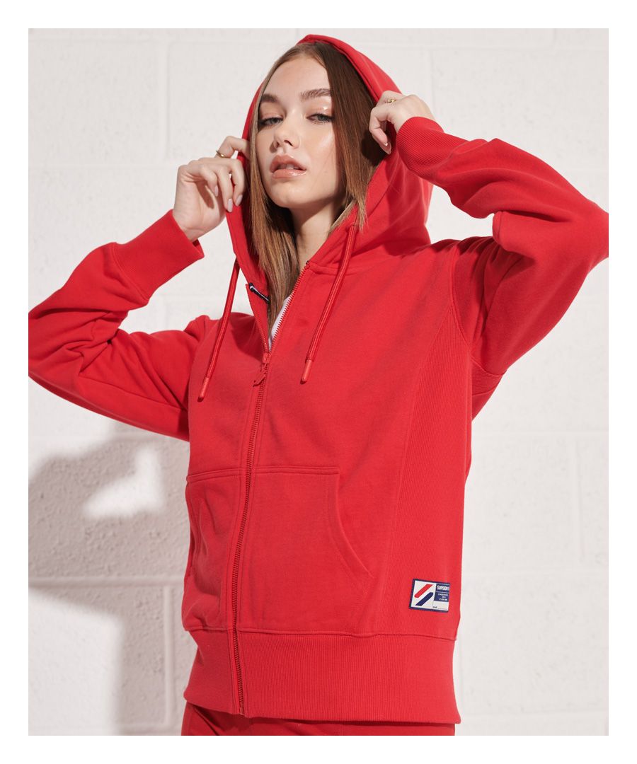 Update your wardrobe with an athleisure feel, with the Code Sportstyle zip hoodie. Featuring a drawstring hood, two pouch pockets and ribbed side panels, cuffs and hem. Style with joggers and trainers to complete the sporty look.Loose Fit – where comfort meets cool, a stylish loose cut makes this a must-have shapeMain zip fasteningDrawstring adjustable hoodTwo pouch pocketsRibbed side panels, cuffs and hemLoopback liningSignature logo patch