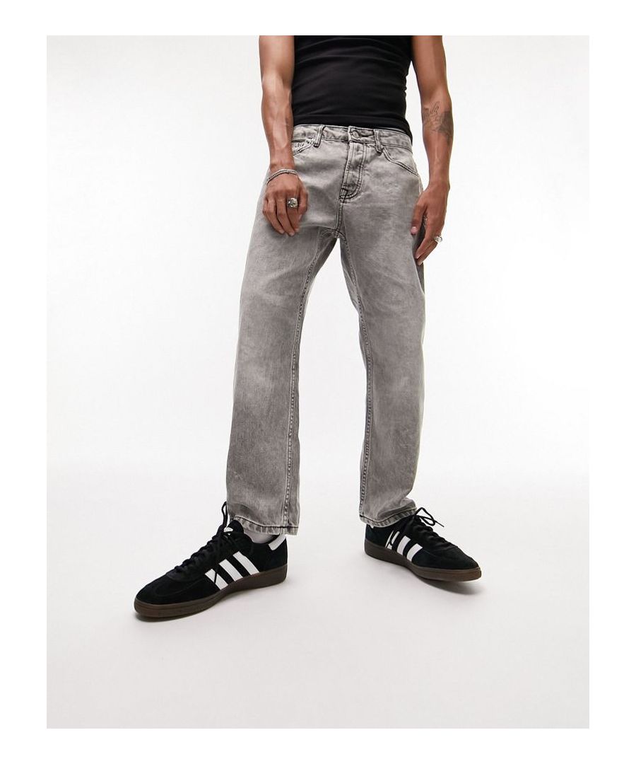 Jeans by Topman Welcome to the next phase of Topman Regular rise Belt loops Five pockets Straight fit Sold by Asos