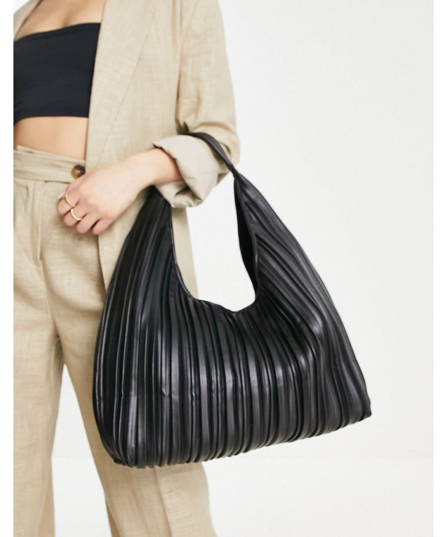 Tote bag by ASOS DESIGN The bag your stuff deserves Pleated design Tote style Grab handle Secure fastening  Sold By: Asos