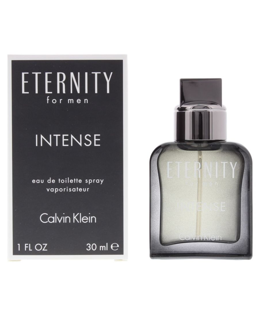 Calvin Klein Eternity for Men Intense EdT 30 ml enchants with its masculine woody aromatic fragrance that combines a heady flowers with a seductive wood and spices. Initial citrus notes of bergamot black tea and white pepper are finely blended with sensual iris and lavender.