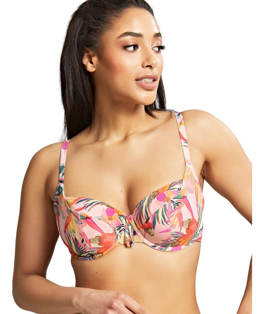 Panache Womens Paradise Balcony Bikini Top - Multicolour Polyamide - Size 32J