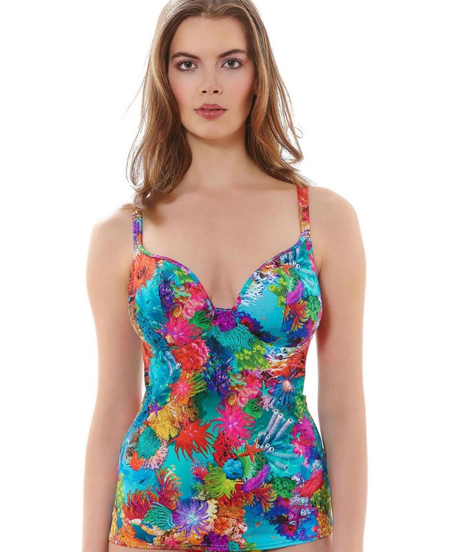 Freya Womens Under The Sea Tankini Top Reef - Multicolour - Size 30F