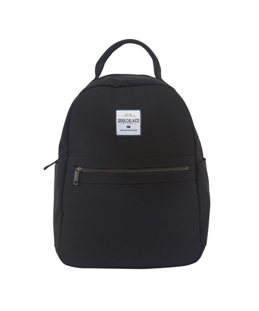 Soul Cal Top Handle Backpack Womens - The Soul Cal Top Handle Backpack is perfect for heading back to school, crafted with a zip fastening main compartment along with an addition zipped section, a grab handle to the top along with two padded and adjustable shoulder straps allow for comfortable transportation, completed with the signature Soul Cal branding.