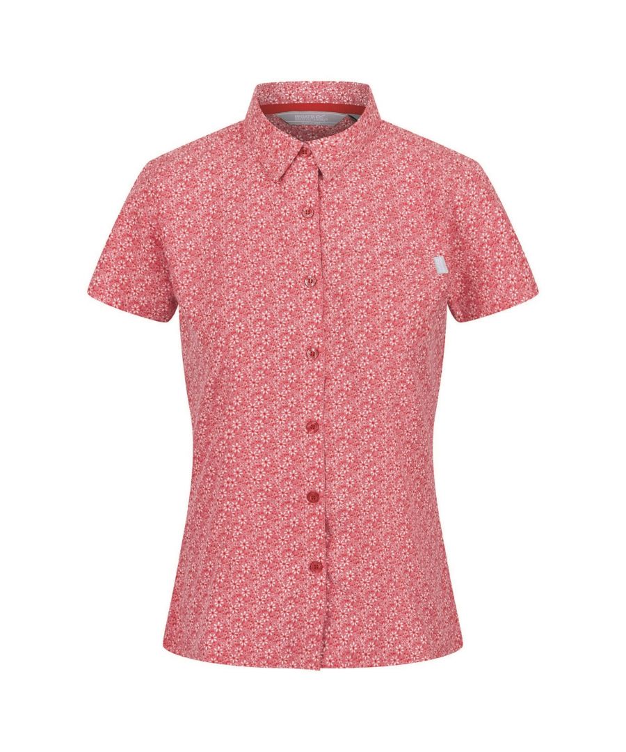 Image for Regatta Womens/Ladies Mindano VI Daisy Short-Sleeved Shirt (Tropical Pink)