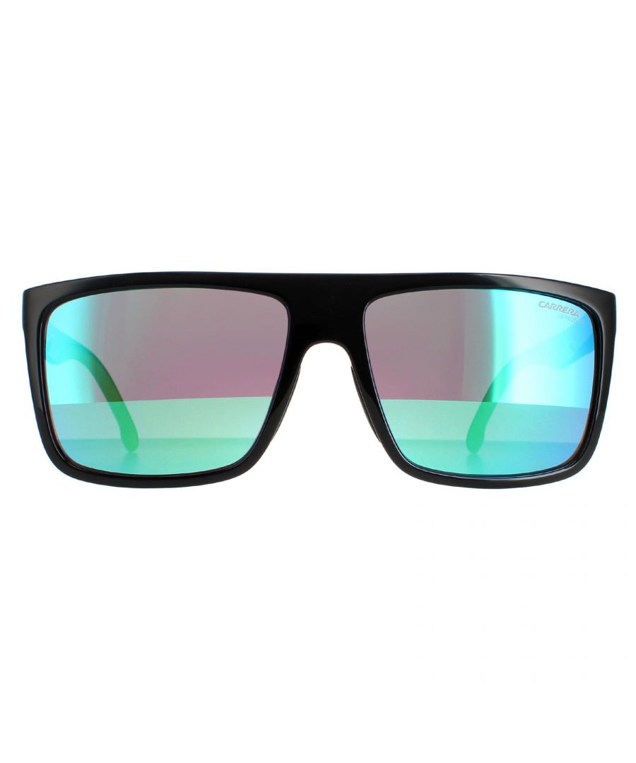 Carrera Square Mens Black Green Multilayer Mirror 8055/S - One Size