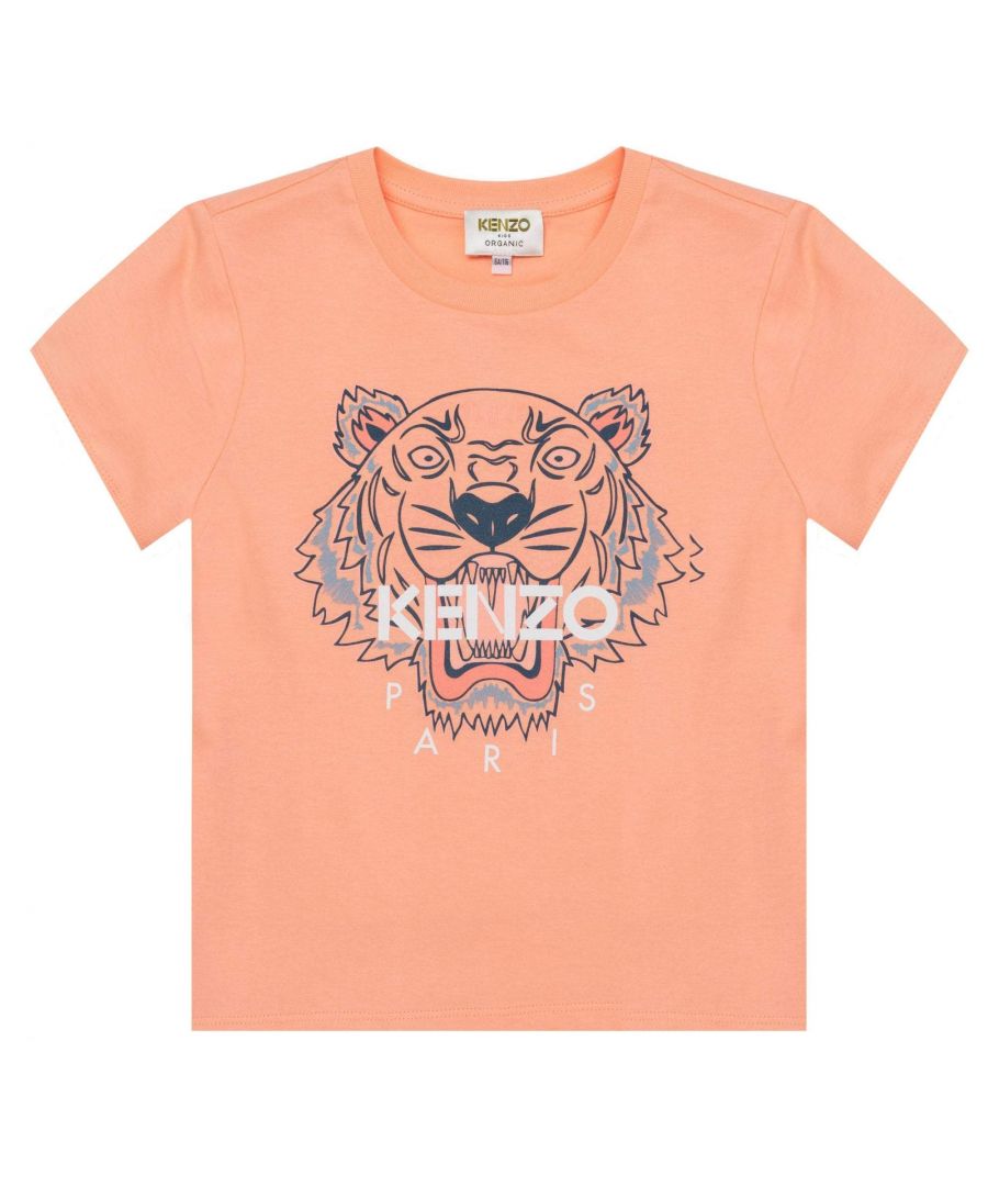 Image for Kenzo Boys Tiger T-shirt Orange