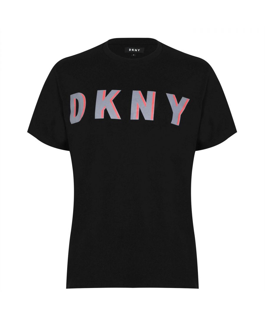 Image for DKNY Mens Logo T-Shirt Short Sleeve Top