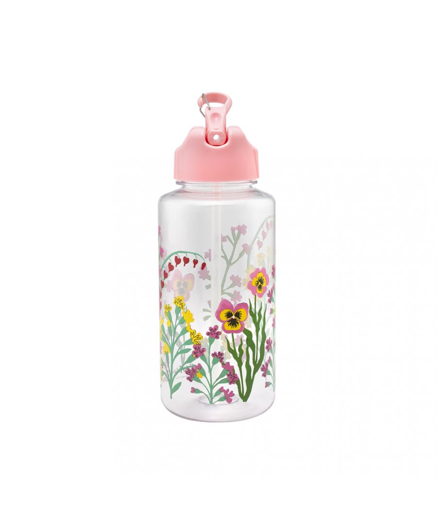 Whether you’re out on a picnic with friends and family, going hiking, or are off to school, this playful Paper Pansies hand-painted print bottle is the perfect companion. Our 1 litre water bottle is BPA-free and with its carry handle and clip you can easily clip it onto a bag or tuck it into the side of one of our rucksacks to keep you hydrated on the go.