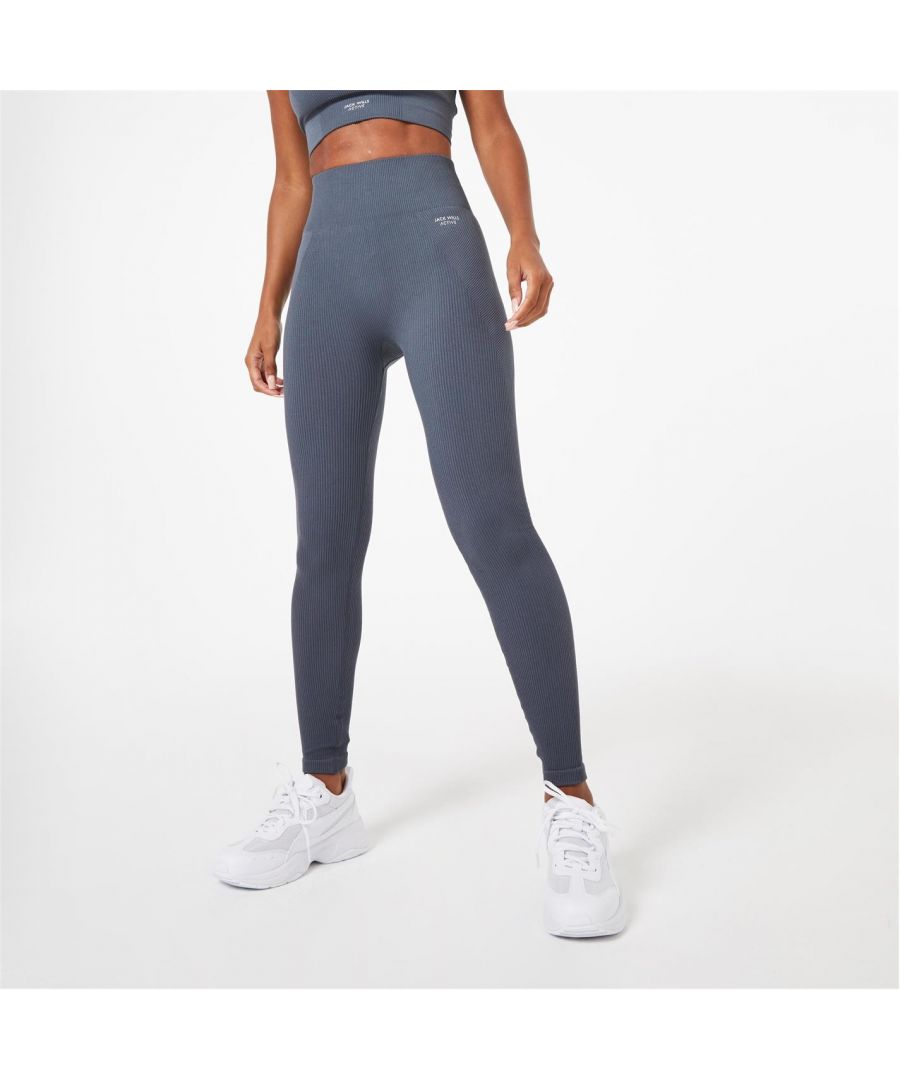 Jack Wills Active Seamless Ribbed Leggings - Sweat it out in style with these Active seamless ribbed leggings, ideal for any workout from running to yoga. Featuring sweat wicking to keep you cool and dry, the soft fabric and high-rise waistband will keep you feeling comfortable before, during and after. Plus they're 100% opaque so you can squat with confidence. Wear with the Active ribbed sports bra to complete the set in must-have modern matching style. > Sweat wicking > High rise > Opaque > Squat proof > Ribbed fabric > 92% Nylon, 8% Elastane > Machine washable