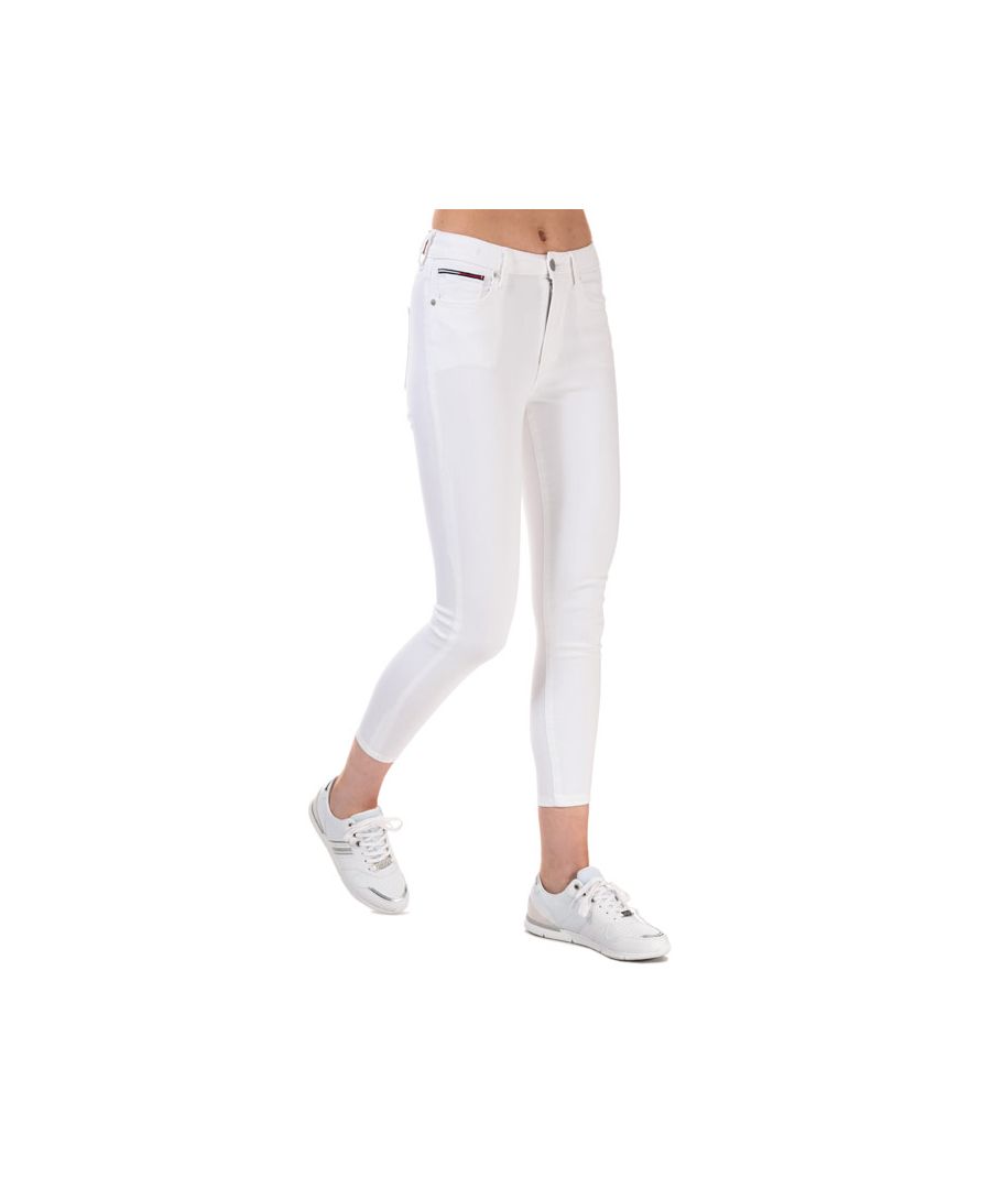 Image for Women's Tommy Hilfiger Sylvia High Rise Super Skinny Ankle Jeans in White