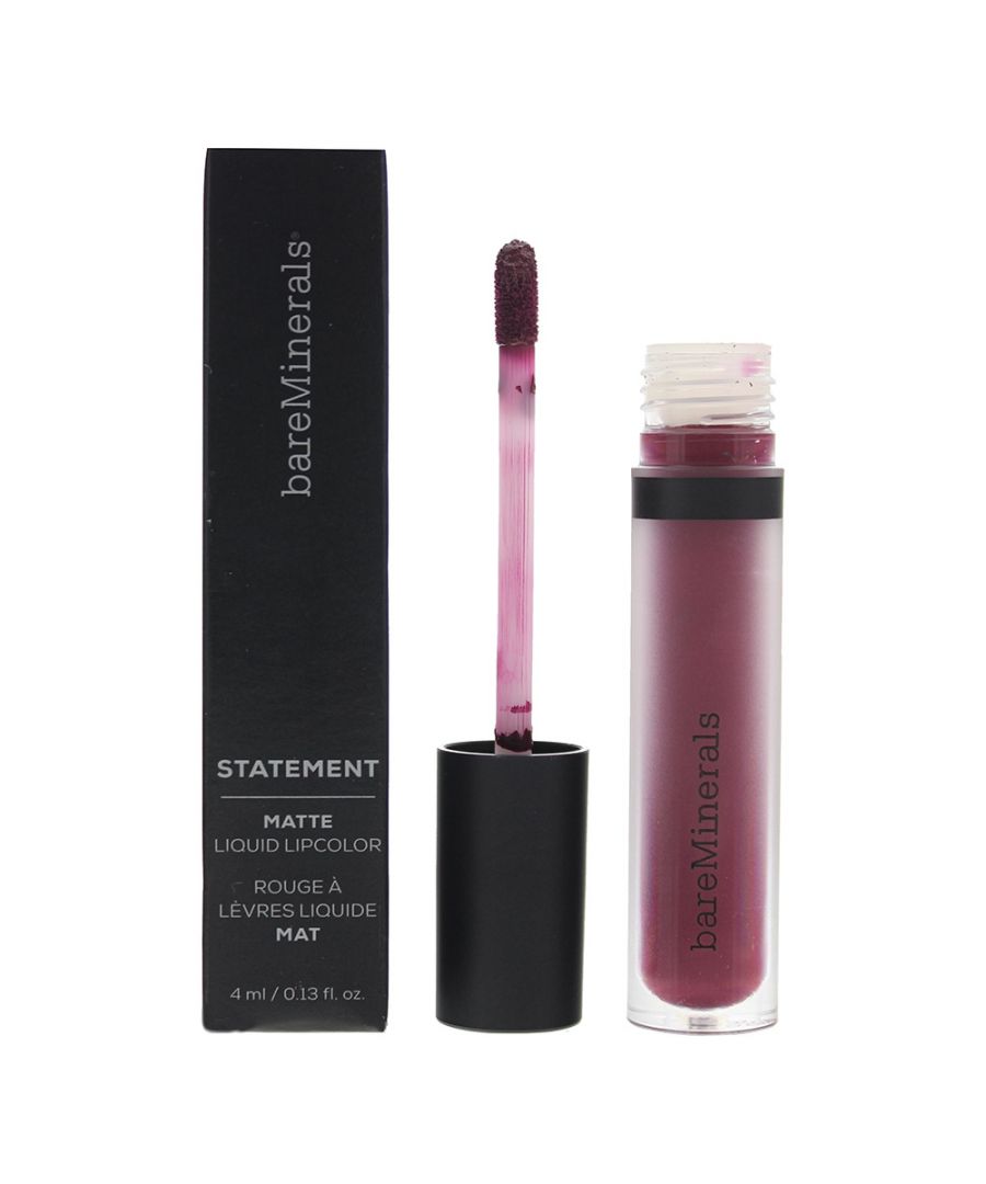 Bare Minerals Statement is a cream-to-matte liquid lip colour that deliver a full-coverage and soft-focus matte finish. Combined with plant based-bees waxes to ensure that your lips are hydrated, smooth and never dry. Is a long-lasting wear and non-sticky texture. Available in more colours