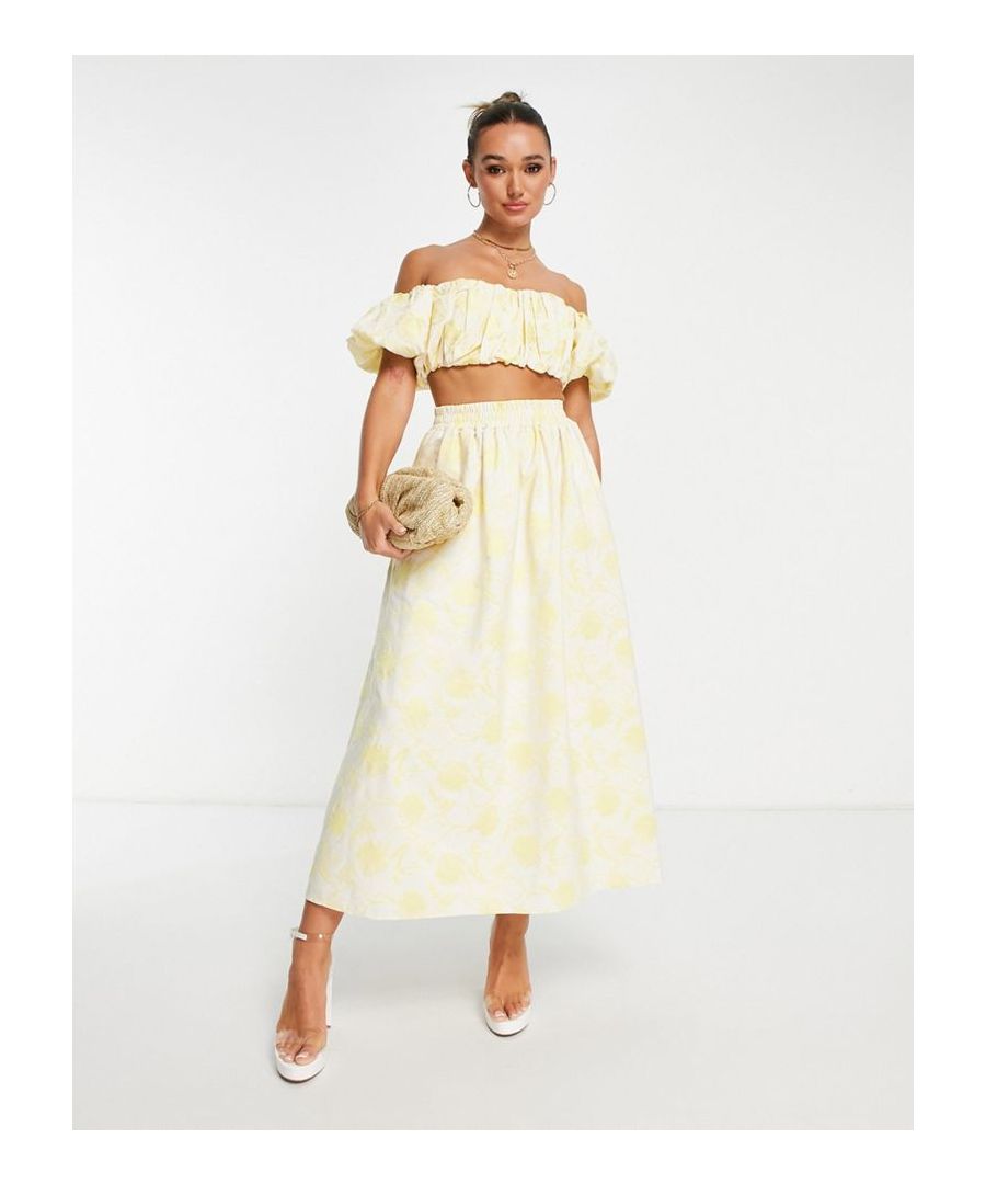 Skirts by ASOS EDITION *insert heart-eyes emoji here​* Floral design High rise Elasticated waist Regular fit  Sold By: Asos